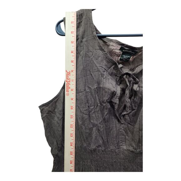 Eddie Bauer Women's Brown One Piece Cotton Dress‎ Swimsuit Cover Up Beach XL - Picture 7 of 8